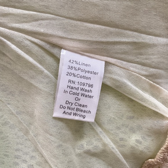 Pretty Angel Green Beads Lace Top SZ M - Picture 5 of 5